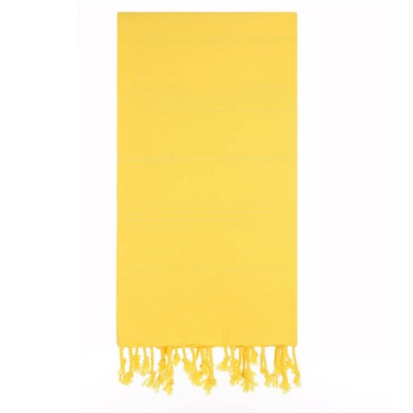 Sand Free Yellow 100% Turkish Cotton Beach Bath Towel - Citizens of the Beach - Picture 2 of 2